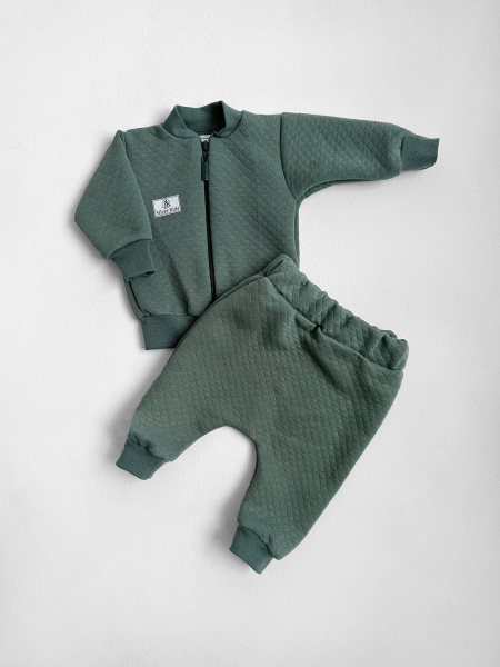 Костюм из капитона «Затейники» (62, светлый хаки)