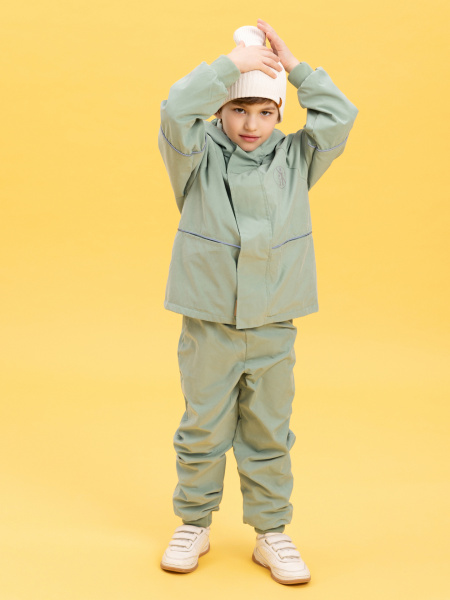 Костюм демисезонный детский (куртка, брюки) “Silver Team” (86-92, Амброзия)