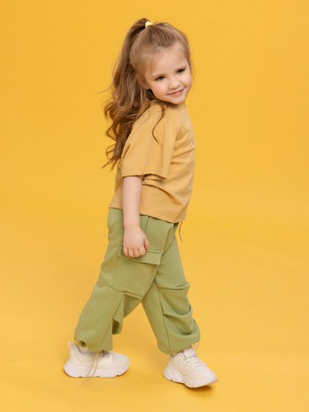 Брюки Карго детские “Silver Team” (98, таррагон)