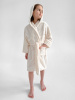 Халат на молнии с капюшоном “Лика” (30, Молочный)